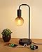 ONEWISH Industrial Table Lamp for Bedroom, Fully Dimmable Modern Bedside Lamps with 2700K Warm Light Bulb for Kids Reading, Minimalist Nightstand Lamps for Living Room, Office (Bulb Included)